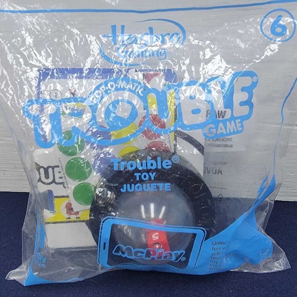 Hasbro Trouble Game McDonald's Edition Travel Pop-O-Matic 6+ New